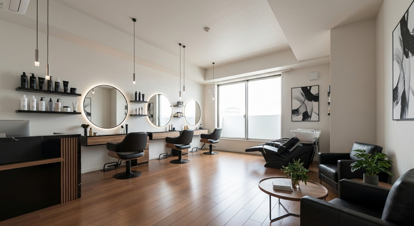 モダンデザインで集客力アップ！美容室内装の成功事例と集客戦略